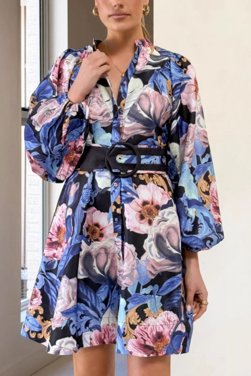 Casual Wrap Belted Dress