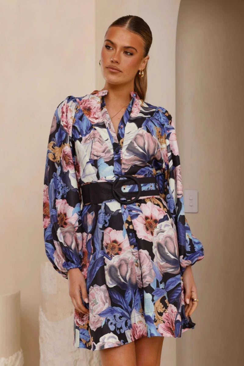 Casual Wrap Belted Dress