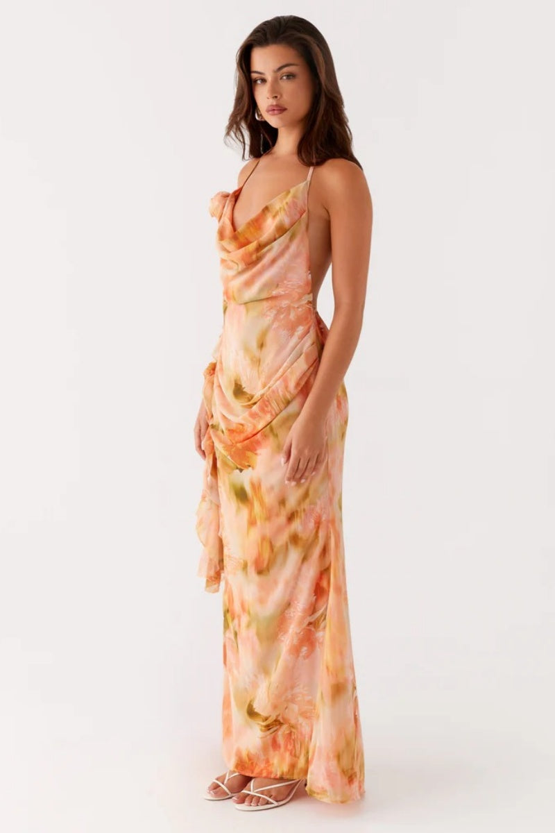 Peppermayo Exclusive - Diedre Rose Strappy Maxi Dress