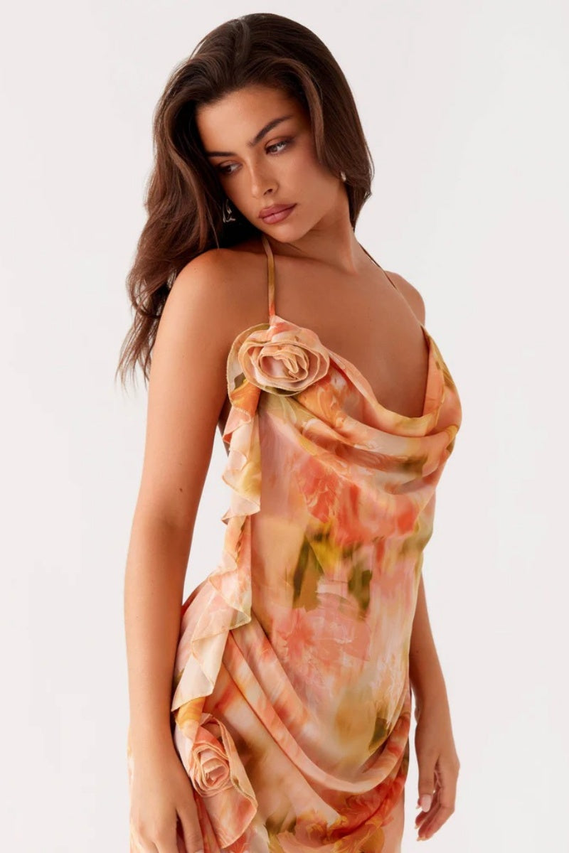 Peppermayo Exclusive - Diedre Rose Strappy Maxi Dress