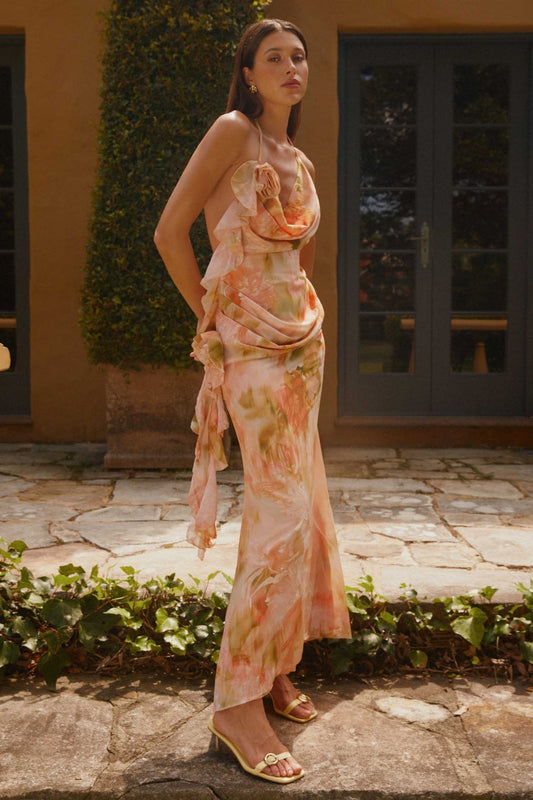 Peppermayo Exclusive - Diedre Rose Strappy Maxi Dress