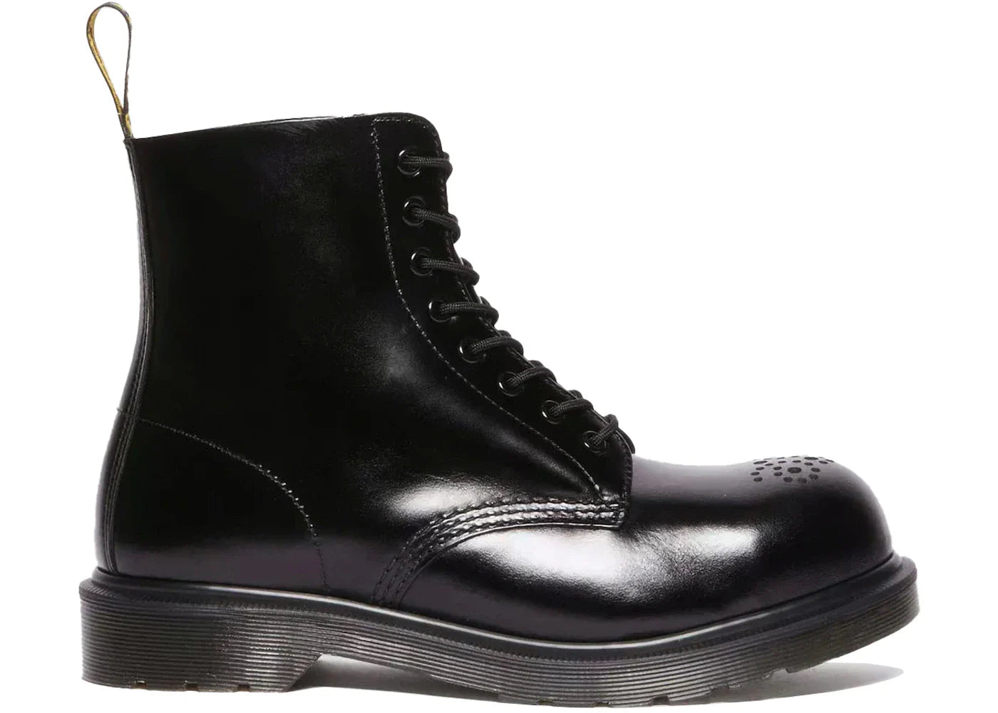 Dr. Martens 1460 Analine Leather Steel Toe Boots Black