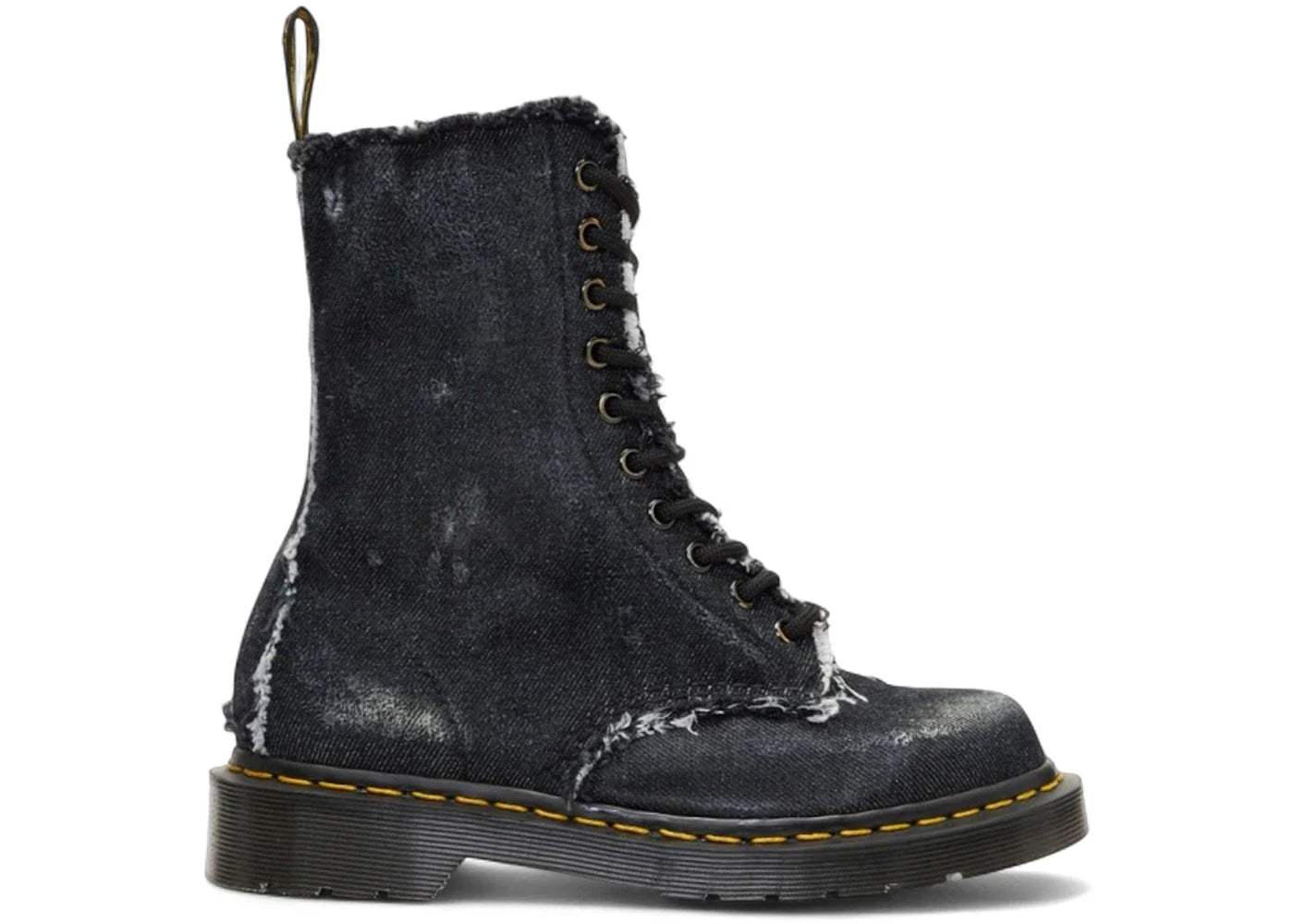 Dr. Martens 1490 Boots OFF-WHITE Denim Washed Black (Women's)