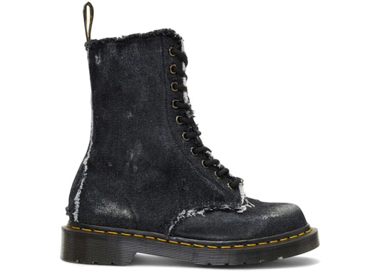 Dr. Martens 1490 Boots OFF-WHITE Denim Washed Black (Women's)