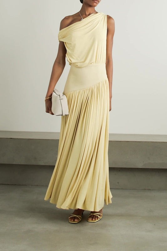 Off-Shoulder Fitted Long Dress