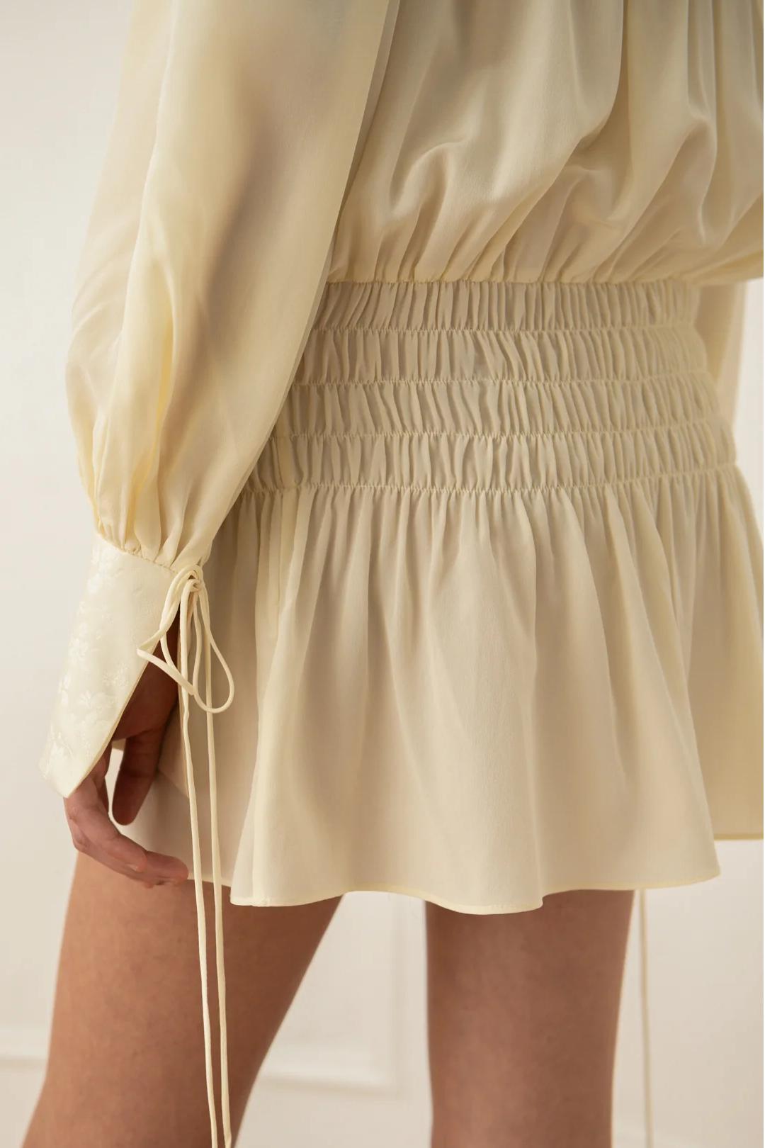Creamy Off Shoulder Dress
