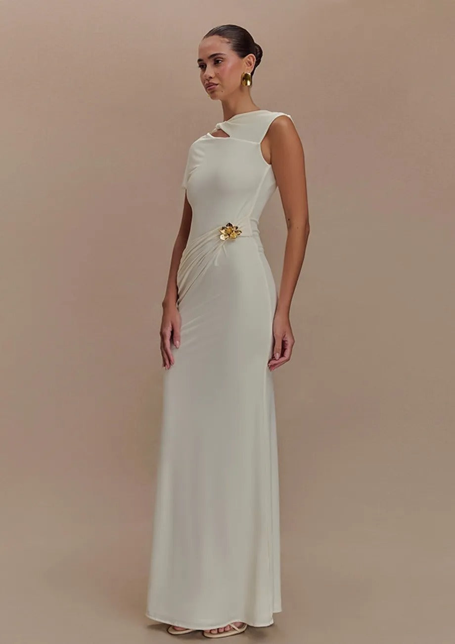 Sheath Cut-out Maxi Dress