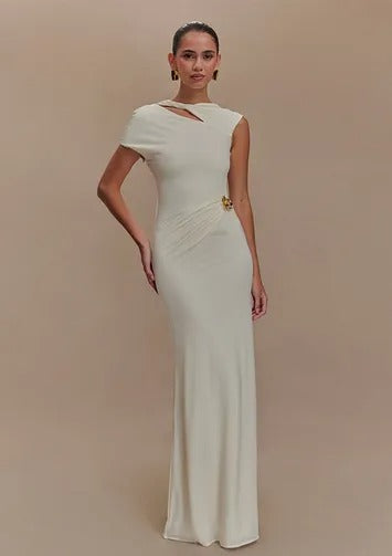Sheath Cut-out Maxi Dress