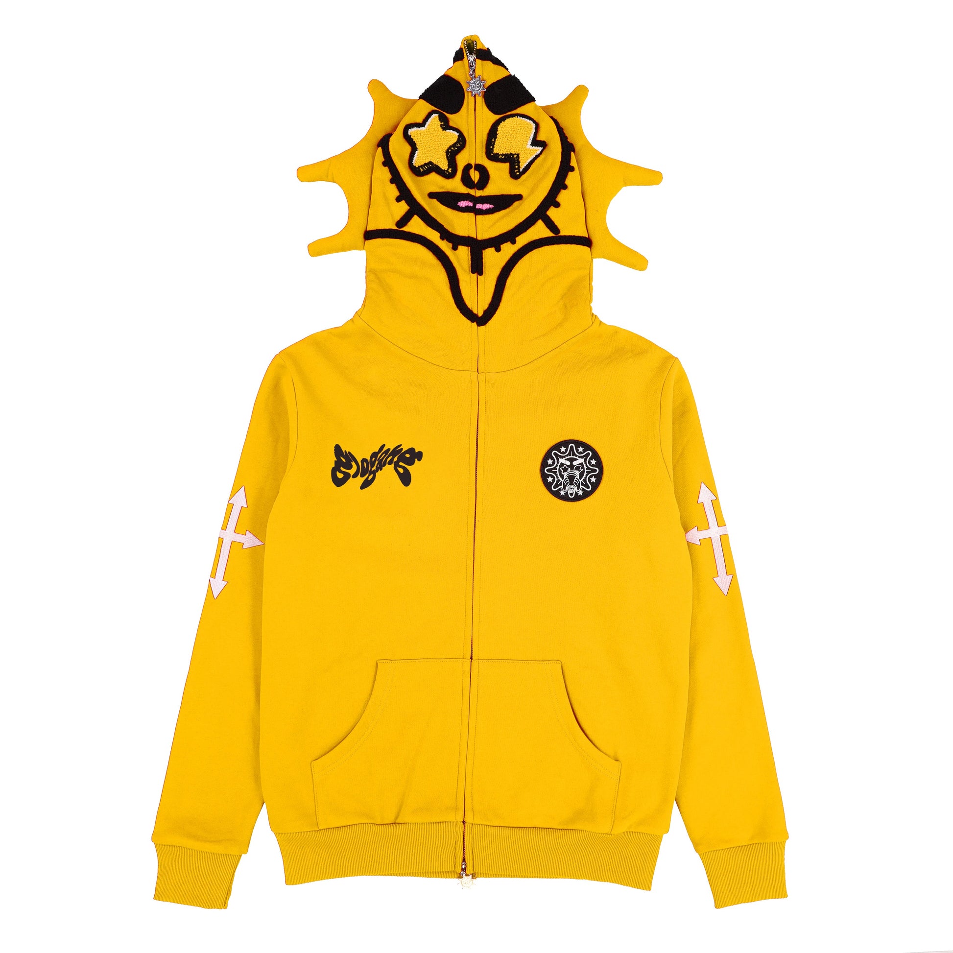 Glo Man Full Zip Hoodie (Yellow)