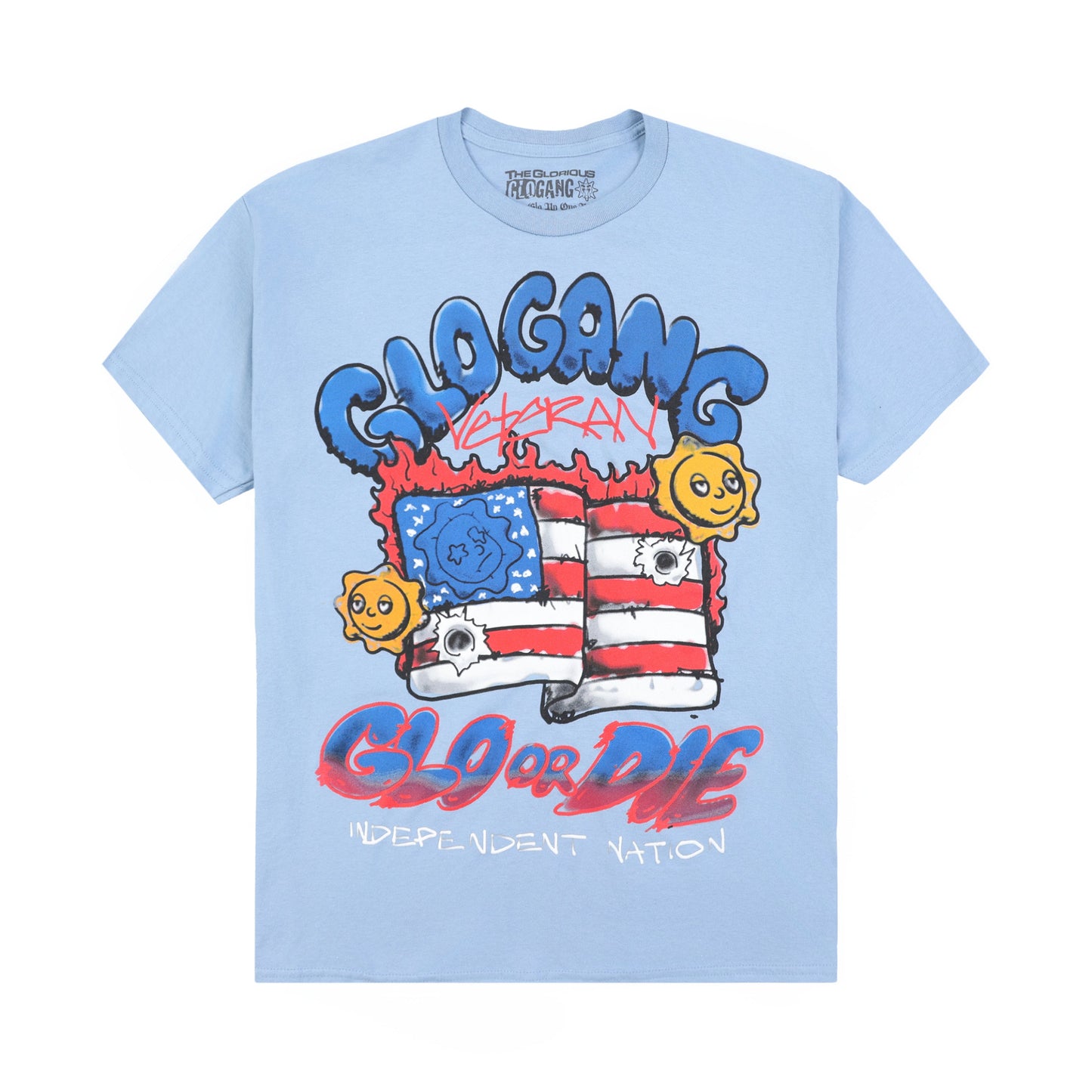 Glo or Die Veteran Tee (Blue)
