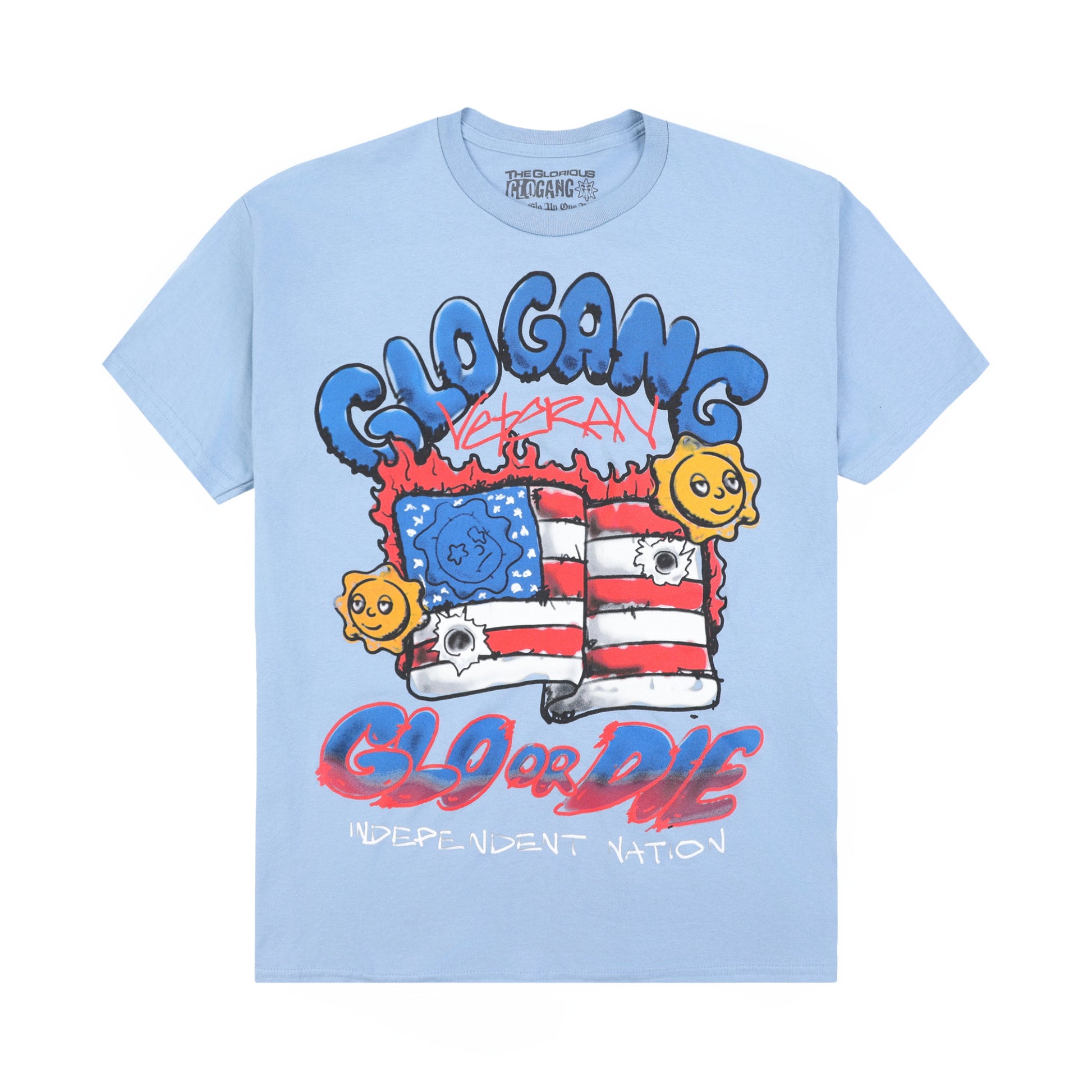 Glo or Die Veteran Tee (Blue)