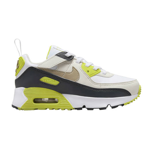 Nike Air Max 90 EasyOn White Cyber Dark Smoke Grey Khaki (PS)
