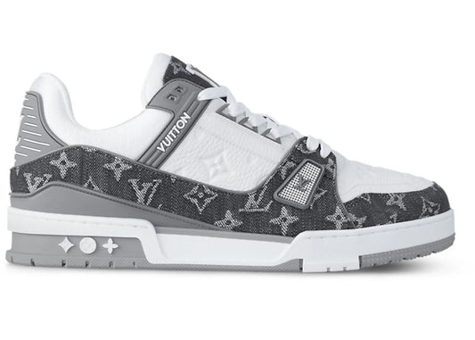 Louis Vuitton Trainer Monogram Denim Grey White