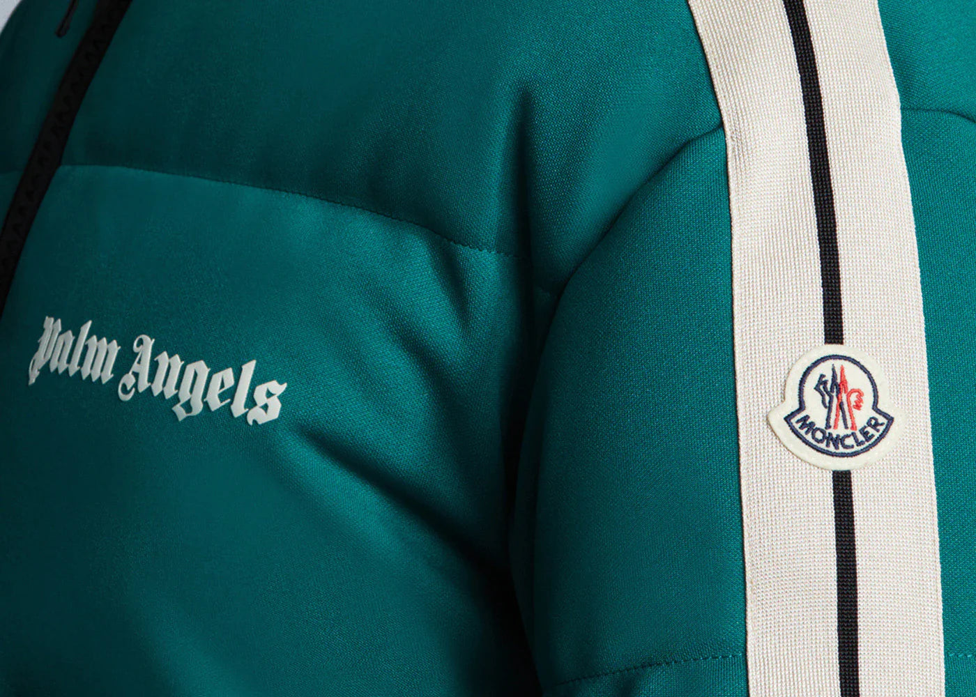 Moncler x Palm Angels Rodman Short Down Jacket Bright Green White