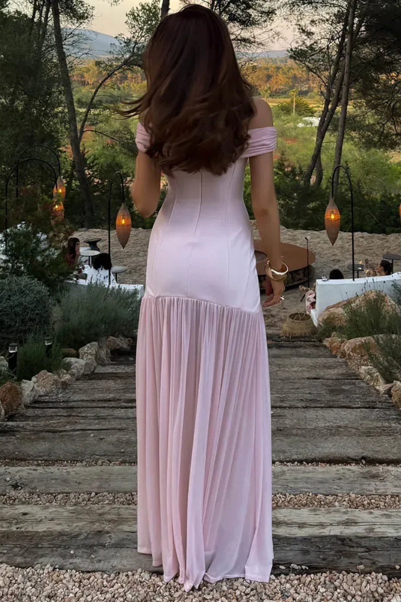 Off-Shoulder Backless Sexy Maxi Dress