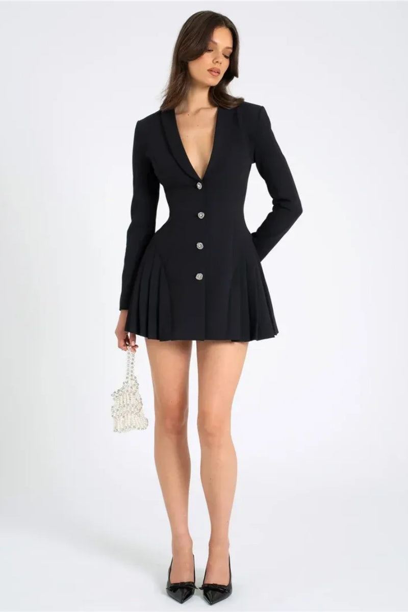 Ria Black Blazer Mini Dress