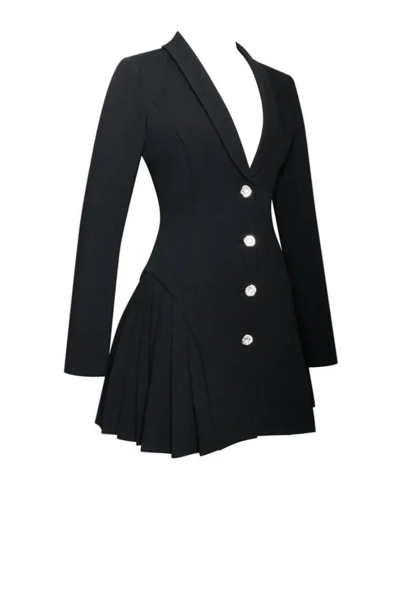 Ria Black Blazer Mini Dress
