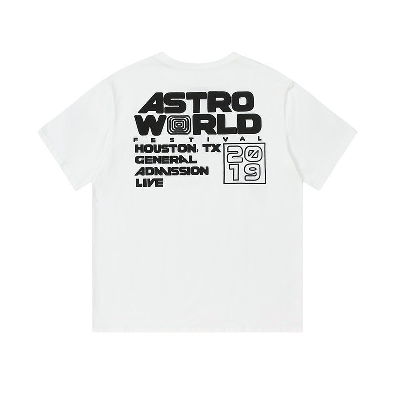 Travis Scott Cactus Jack Fesrival Staff Tee rap tour short sleeves
