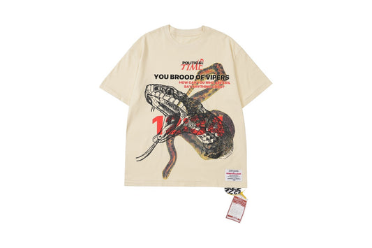 RRR-123 Alchemy Python foam printed short-sleeved T-shirt