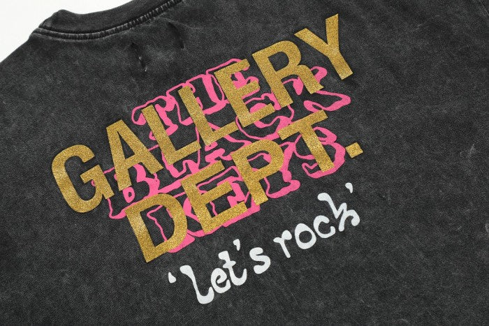 Gallery Dep Dark seat printing and washing to make old short sleeves