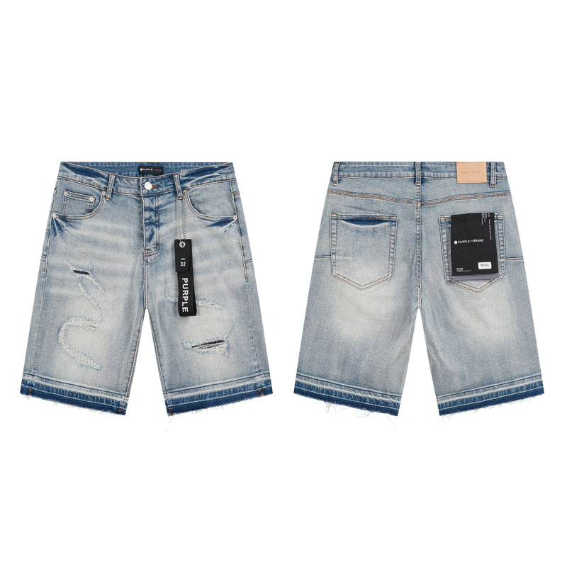 New releasing Patchwork denim shorts