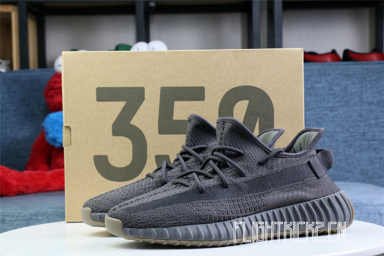2020 Yeezy 350 V2 Cinder None Reflective Stripe(Ln5 A1)