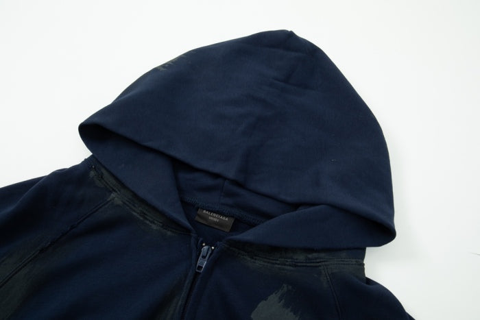 Balancig* Zip Up Hoodie 'Dark Navy'