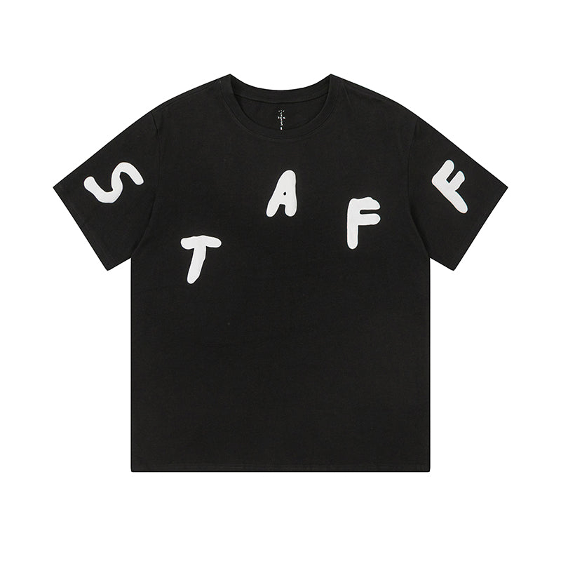Travis Scott Cactus Jack Fesrival Staff Tee rap tour short sleeves