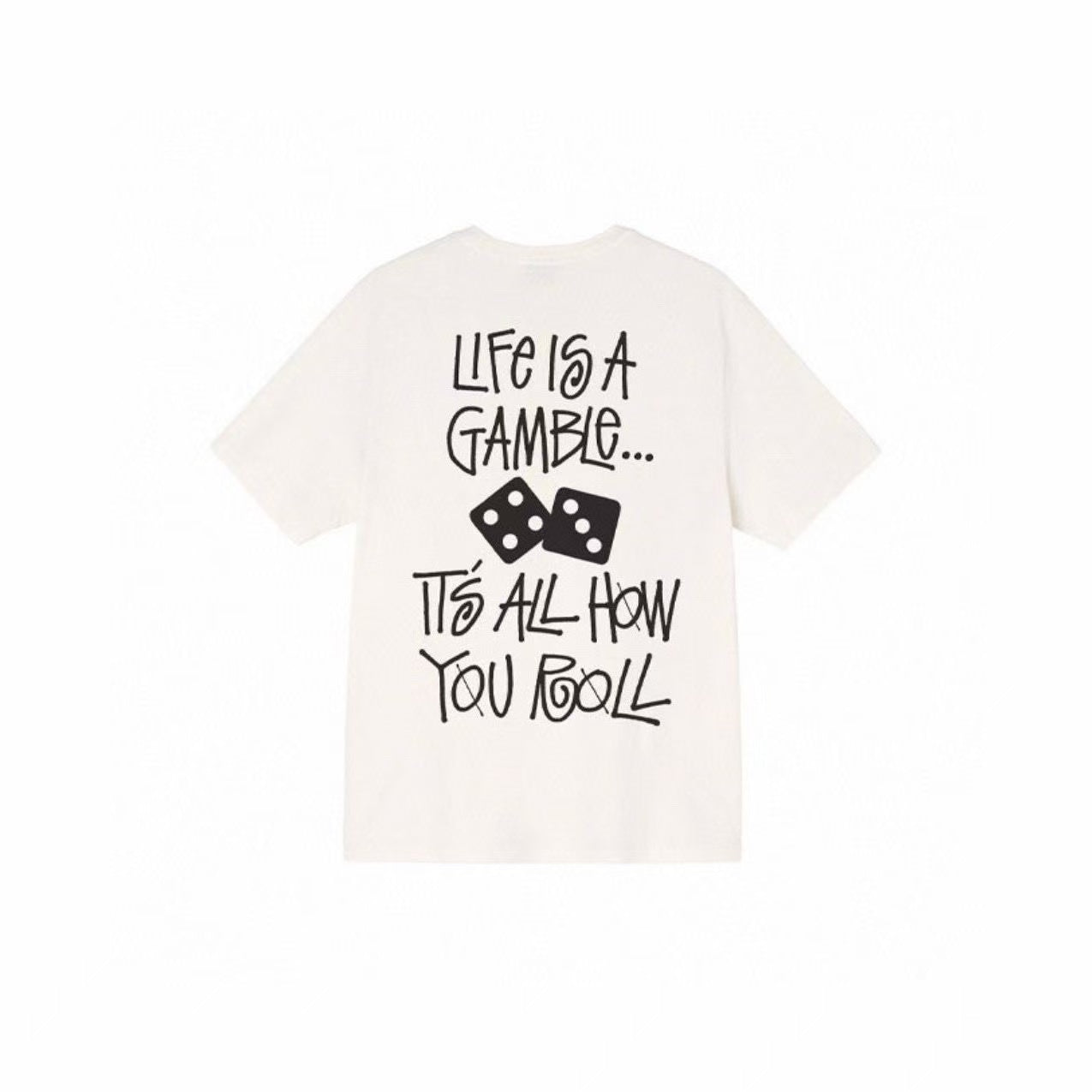 New arrival Dice Snail Font cotton tee