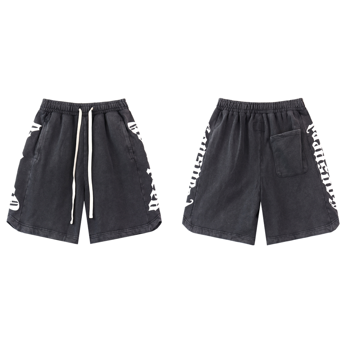 1:1 new releasing casual washed and distressed patchwork shorts