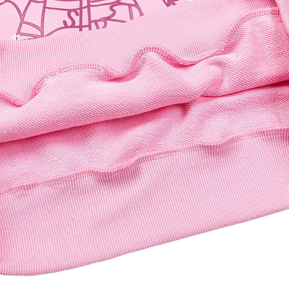 Sp5der pink hoodie.