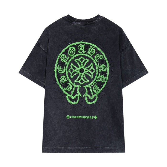 Chrome Hearts Horsebit Print Bead-DyedT shirt 2024