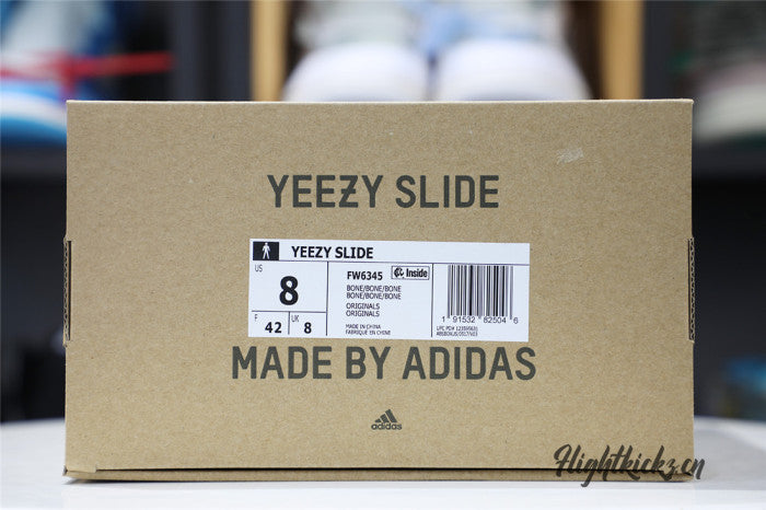 Kanye West Yeezy Slide Bone 2019（FW6345骨白）(LN5 A1 Batch)