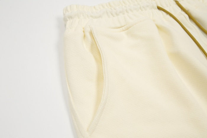 Rhud3 2023ss men's and women's classic pearl letter floral shorts