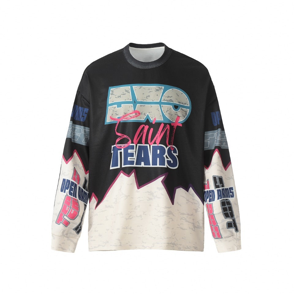 Saint Mich@el Tears AXO Full Print Long Sleeve