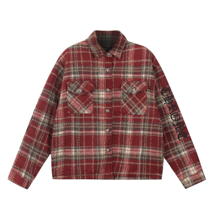 Chrome Hearts Plaid Flannel wool Jacket
