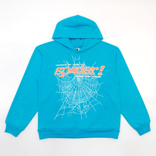 1:1 New puff logo washing oversized hoodie