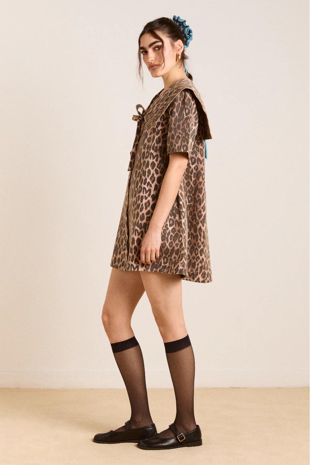 Leopard Print Mini Dress
