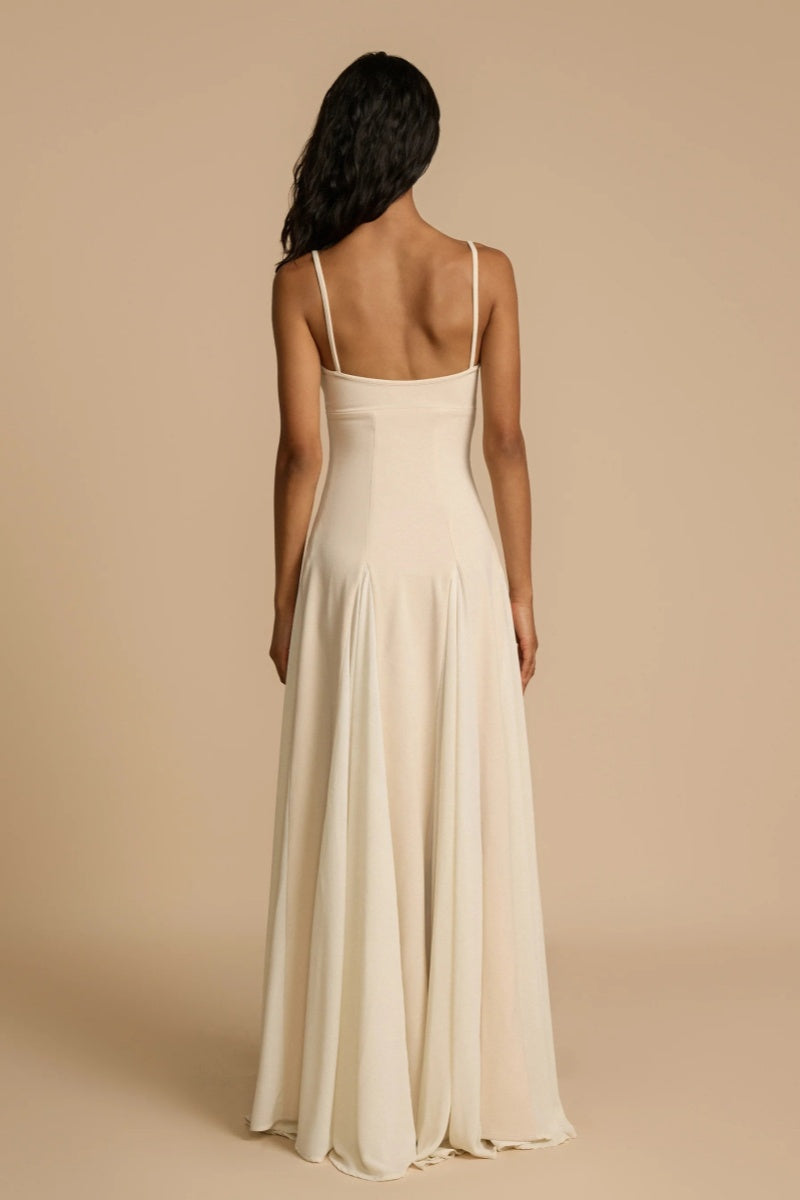Timeless And Elegant Spliced Tulle A-line Maxi Dress