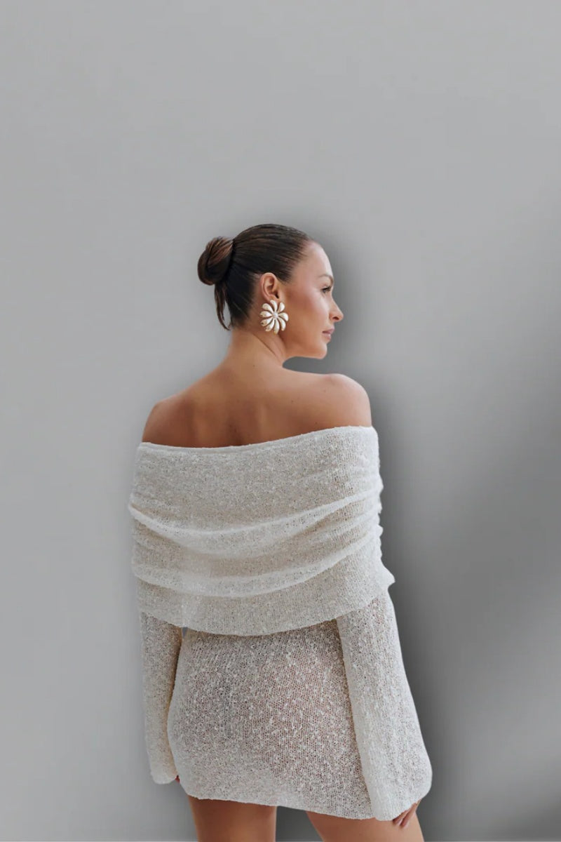 Elegant Off-The-Shoulder Mini Dress