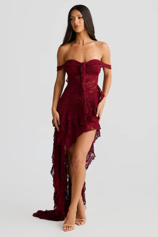 Hot Girls Backless See-Through Tube Top Midi Dress