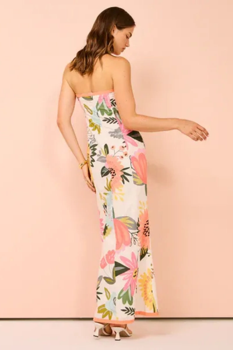 Strapless Wrap Maxi Dress