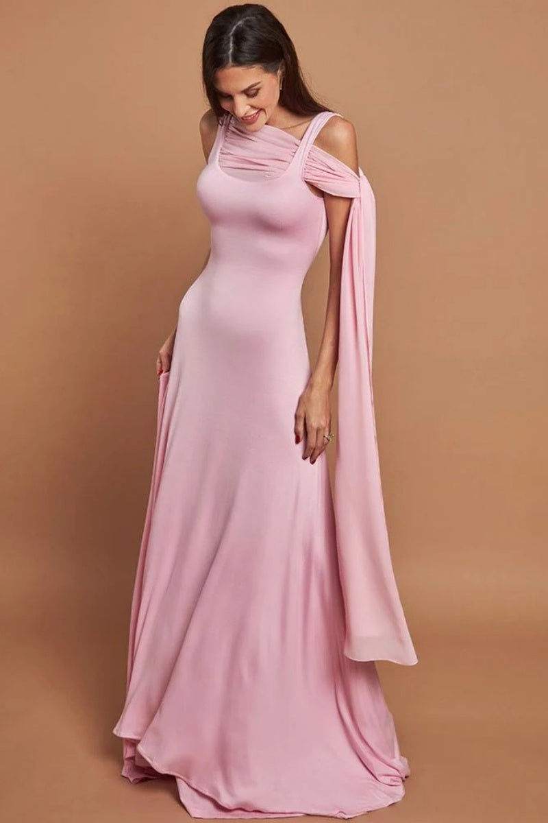 Pink Elegant Maxi Dresses